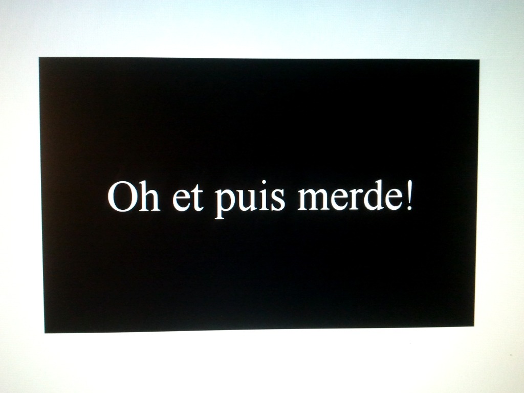 kradify:  Oh et puis merde! 