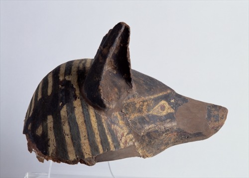 egypt-museum: Anubis Mask  Mask of Anubis, god of death, mummification, embalming, the afterlif