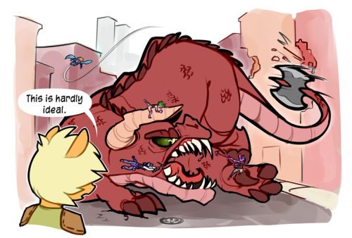 ultimareuniverse:Once upon a time, a young filly named Cottontail wanted to be a bear. It was…less than ideal. The End.AHHHH OMFG too cute~! X3 <3