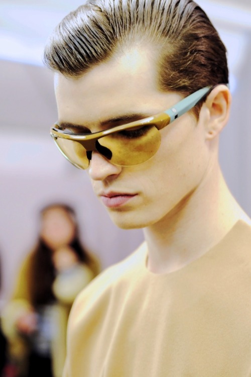 hommesclub:Taylor CowanLouis Vuitton FW14 Backstage