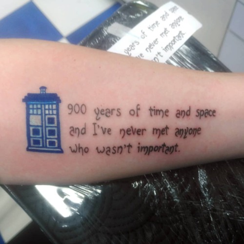 A great choice of quote for Amy&rsquo;s first tattoo! Was really happy to do this one - brings b