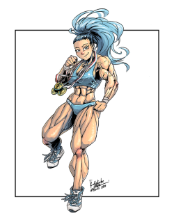 musclegirlart:  Captain Mizuki by  Lord-Eustache