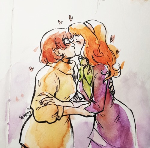 Scooby doo lesbians! My Patrons requested Velma (+ Daphne).(check out my patre0n for more of my wo