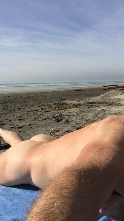 At the beach #nakedsci me gay nude beach ass