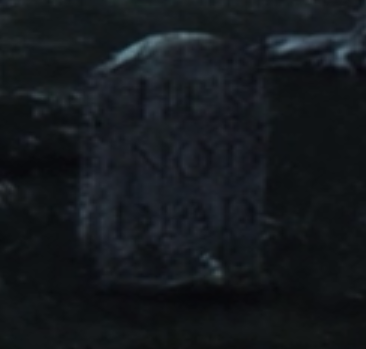 goodlyomens:  The tombstone behind Olivia in the Dream/LSD sequence in the Pilot.