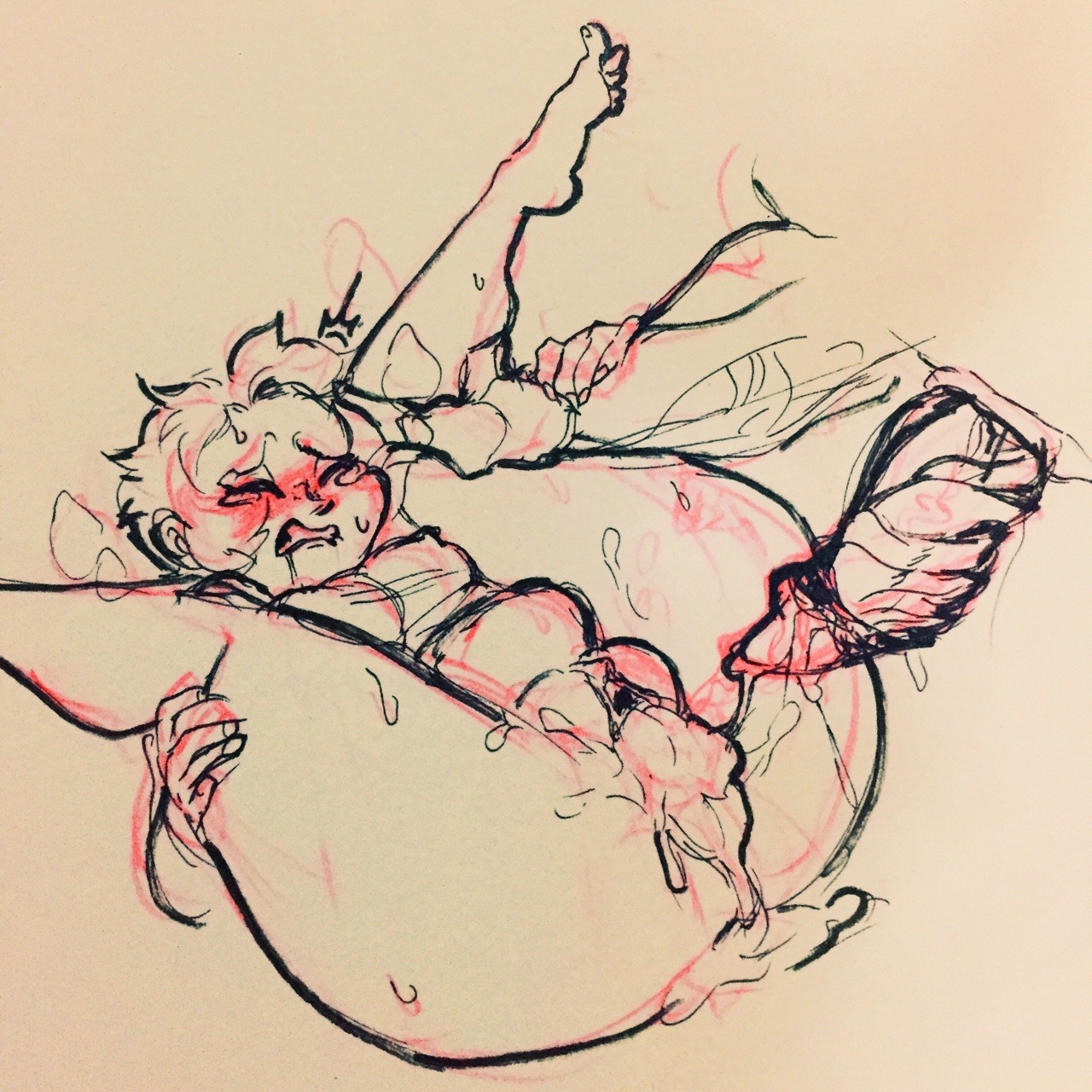 lokiratempegkbisadosa:  Woops he cums a lot ( he tried to impregnant her) but its