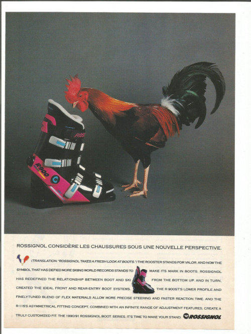 1990 Advertisement Rossignol Ski Boots 