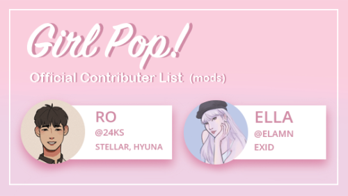 girlgroupzine: Girl Pop! An Unofficial Kpop Girls Fanart Zine - Official Contributor List! Thank you