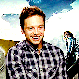 heartfulloffandoms:Sebastian Stan + laughing