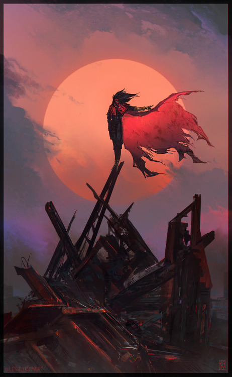 lesoldatmort: | Sunset in Red | Some Vincent for the recent FF7 25th anniversary hype!