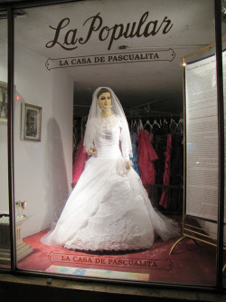 365daysofhorror:  A Mexican Bridal Shop Mannequin