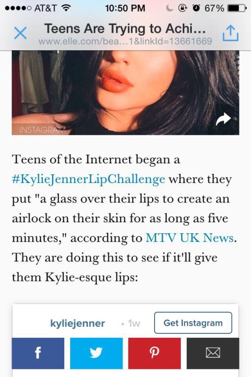 rudegyalchina:  inquisitivequeen:  clarknokent:  christianjalonmusic:  They’re calling it “Kylie-esq lips” but… Oh ok. 😐✋  Fuck them. Shoutout to black women.  the lips we are born with are now a trend. so fucking over it.   All that Botox