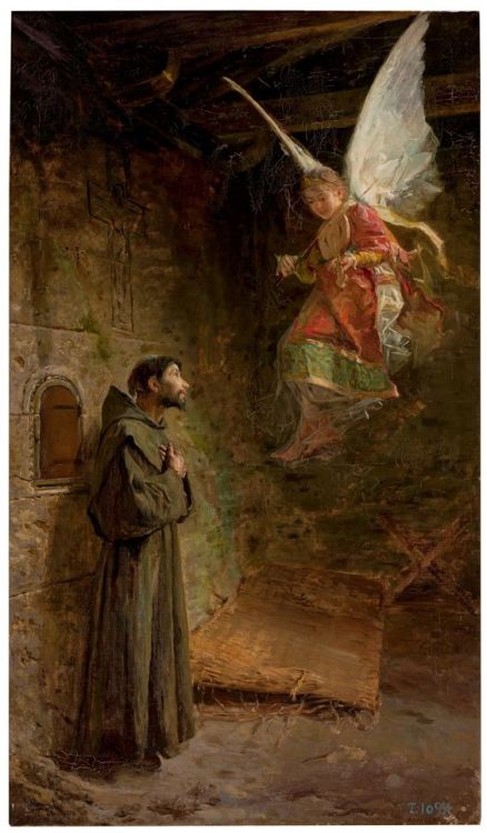 coriesu:Vision of St. Francis of AssisiLuis Méndez Pidal—1888