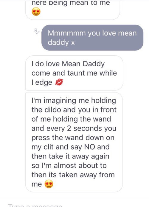 virtuallydaddy:Orgasm denial KIK chat continues