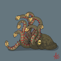 rupted: I had a dream where I was a researcher and I discovered that the Lernaean hydra was actually a colossal cephalopod with a really fast regeneration ability and a toxic bite. The “heads” were actually tentacles and fire suppressed it’s ability