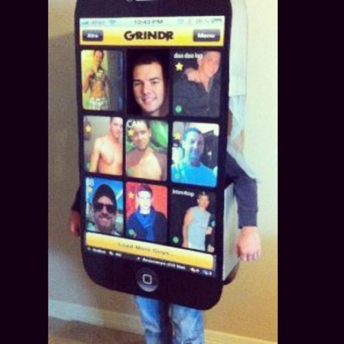grindrlulz:  Somebody do this for me Halloween, please.From @GayHalloween on IG.