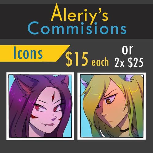 aleriydraws: Hello everyone! Once again I’m open for digital commissions! ❤️ (These commission