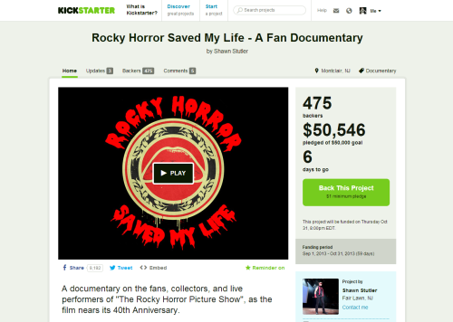 With the help and donations of so many dedicated fans around the world, “Rocky Horror Saved My