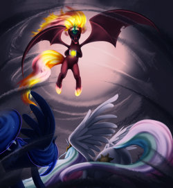 theponyartcollection:  Celestia and Luna