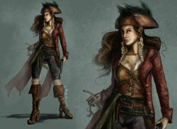 itsdarkoutside86:  Pirate Captain Circe by AmandaRamsey I FINISHED HER!