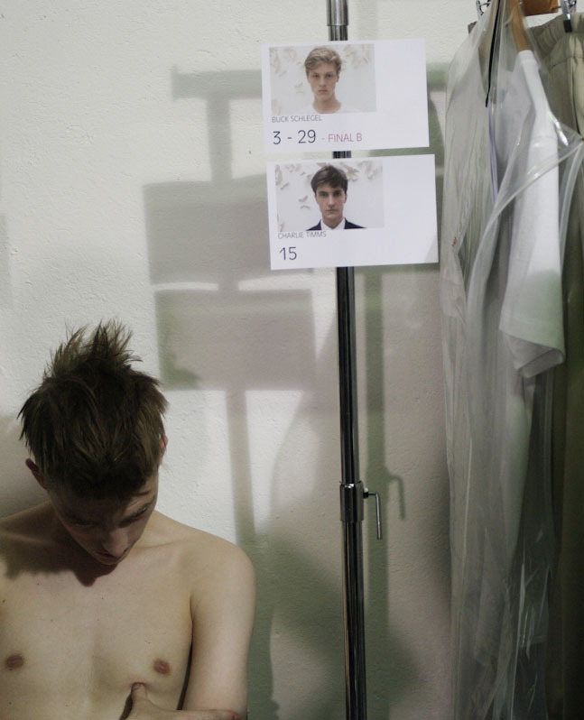 urtox:  backstage at kris van assche s/s ‘13, ph by charlotte frereau. 
