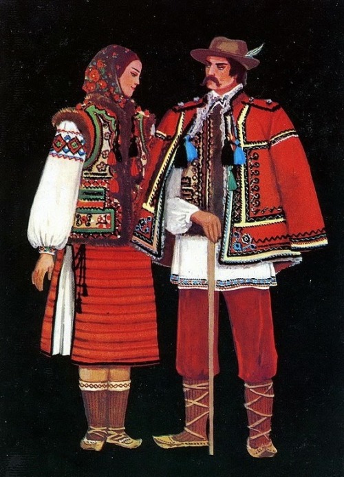 songs-of-the-east: Folk costume illustrations from different regions of Ukraine