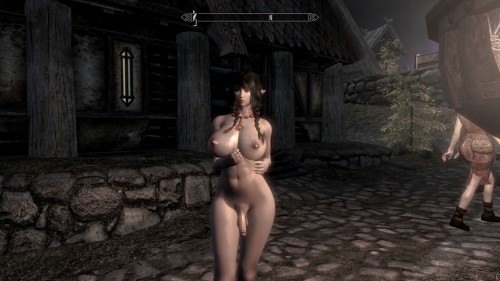 futanarisanctuary:  been playing a lot of Skyrim.. haha you can guess why.   I’ll list the mods in this pic if this gets more than 10 notes (not really much lol).  