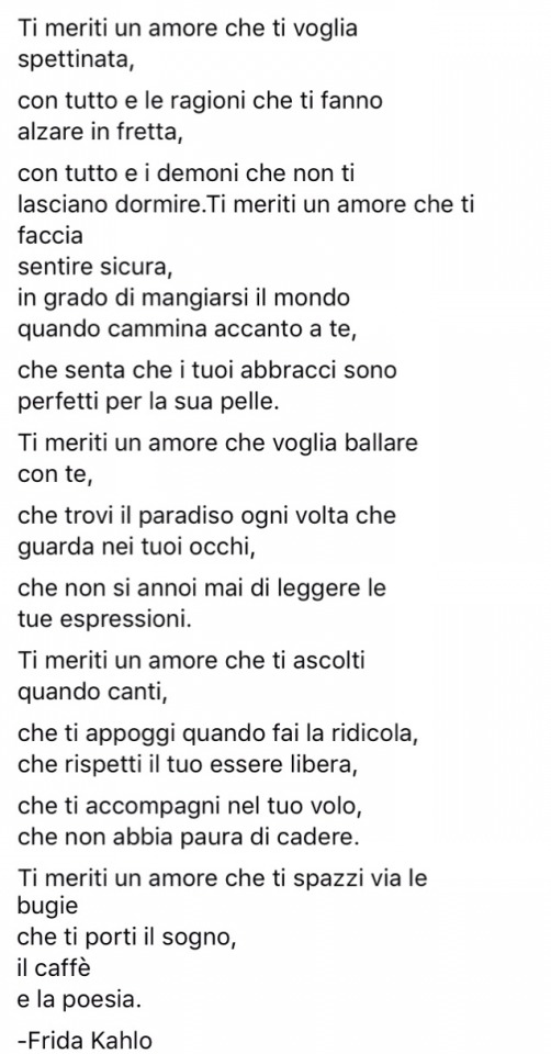 Anche tu fiorivi così! on Tumblr: Ti meriti un amore che ti faccia sentire  sicura in grado di mangiarsi il mondo quando cammina accanto a te, che  senta che i tuoi