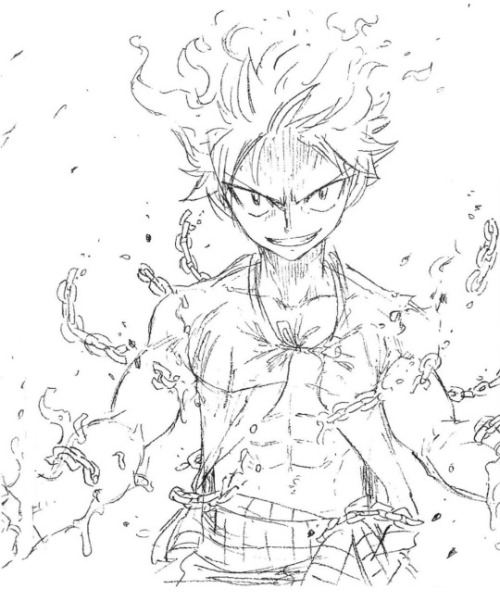 laurentarzan:stephicool:firria-imari:Natsu dragneelI can’t tell if this was drawn by Mashima or a fanartistmash