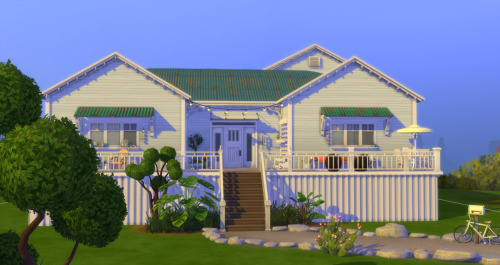 Queensland HouseCC-freebuild for @teesfantasysims Residential (2 Bedrooms w. room for 4 Sims/ 3 Bath