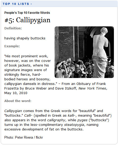 The Daily Word: Callipygian  Reposted with Captions Definition