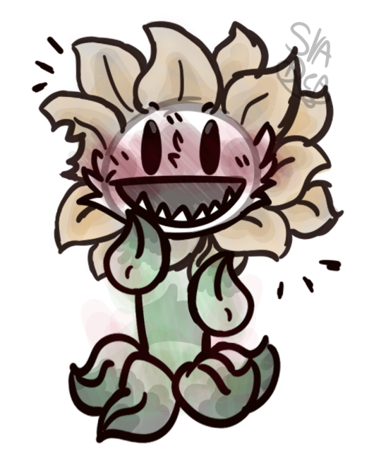 SrtaDea! — primal sunflower and peashooter