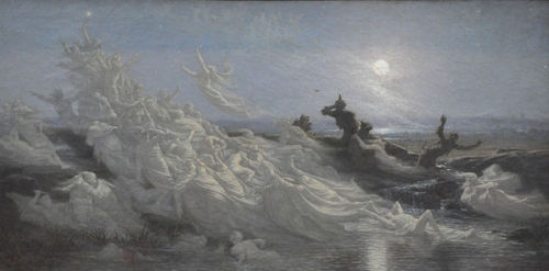 Jean-Édouard Dargent  (1824–1889) Les Vapeurs de la nuit légende bretonneDate19th centuryMediumpaint