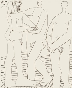 thunderstruck9:  Pablo Picasso (Spanish, 1881-1973), Trois hommes