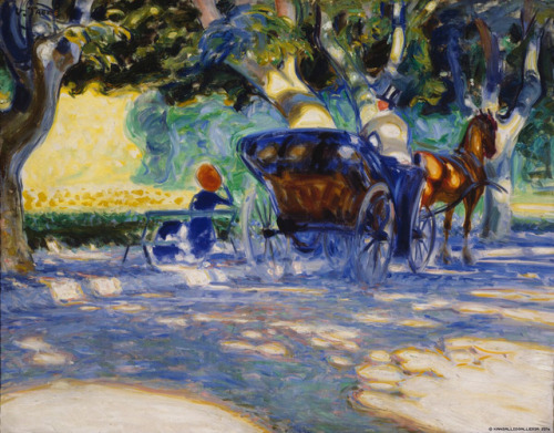 loumargi:Verner Thomé (Finnish, 1878 - 1953), In the Borély Park, 1909