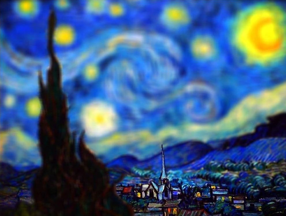 danceabletragedy:  Van Gogh’s Paintings Get Tilt-Shifted by Serena Malyon     