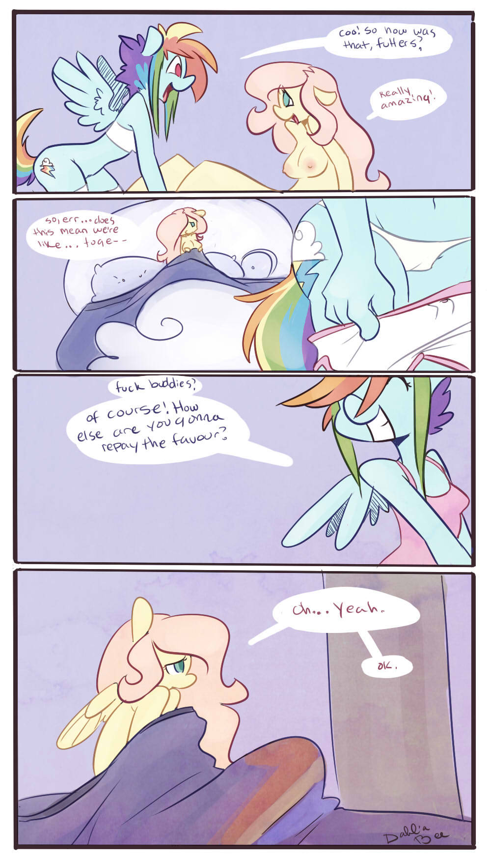 mikedk728:  flutterdash comic request by: boostter hope you like!!  So hot, yet