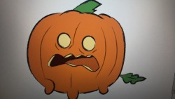 I was really bored yesterday so I drew pumpkin