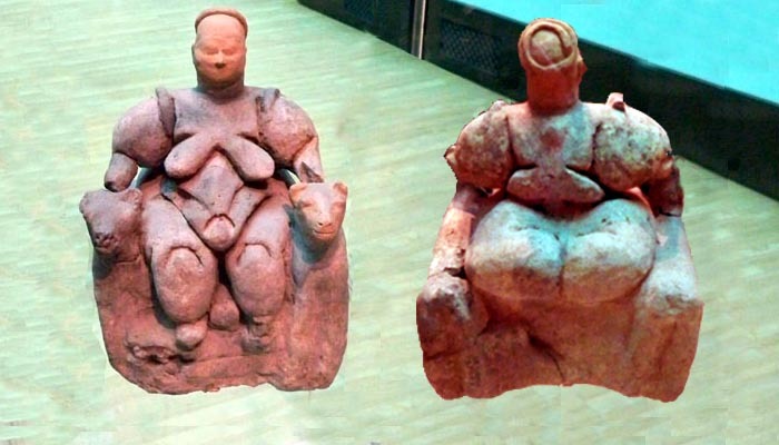 bellafata:  Cybele (Goddess of Çatalhöyük) 6000 BCE. Venus of Willendorf 24,000