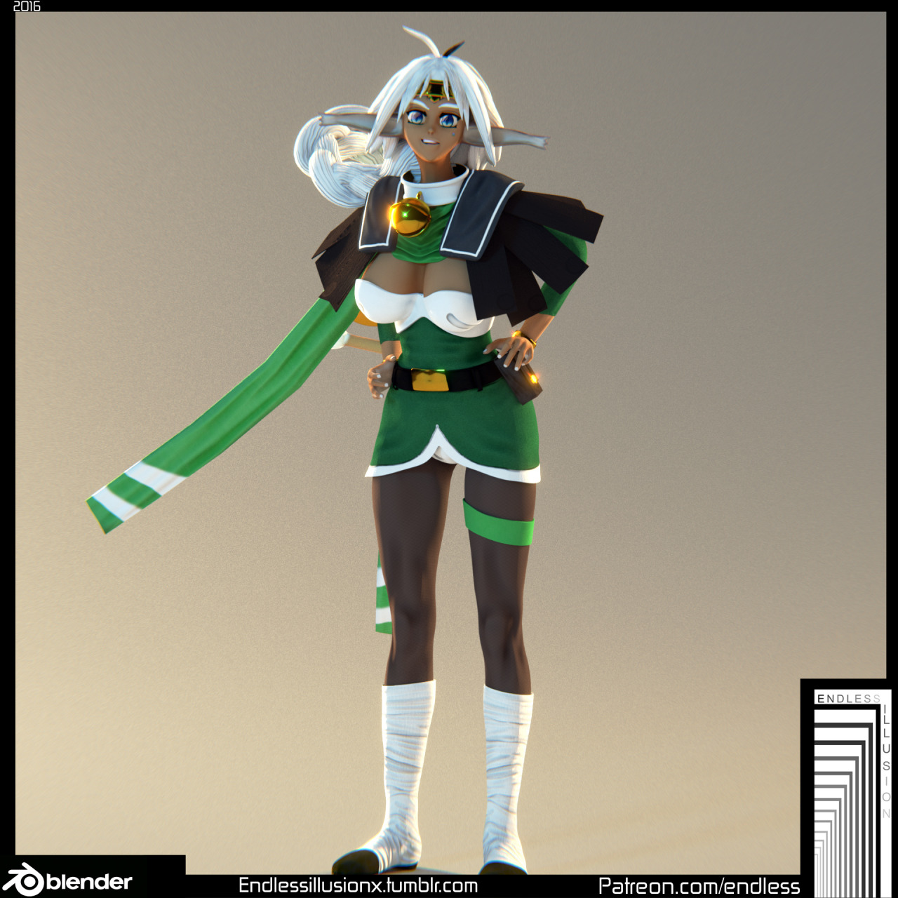 endlessillusionx:  Commission model   Aisha Clanclan    Download link (Tier 3 )