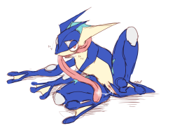 thehornyhyena:  female greninja 