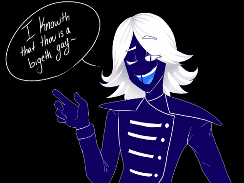 mettaton but blue and extra gay