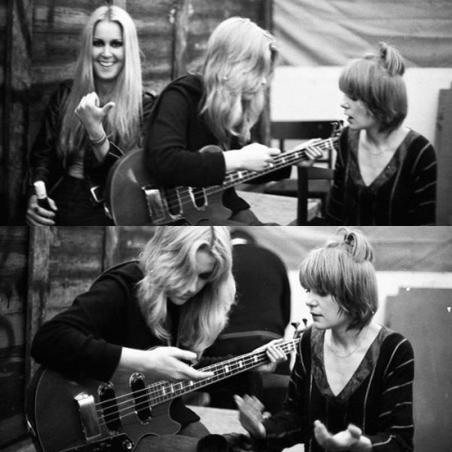 The Runaways &amp; Tina Weymouth 1978, Photo by Chris Frantz