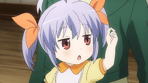 myanimecute:  Cute Renge baby (◠‿◠) &amp; Kaede (◕‿◕) Non Non