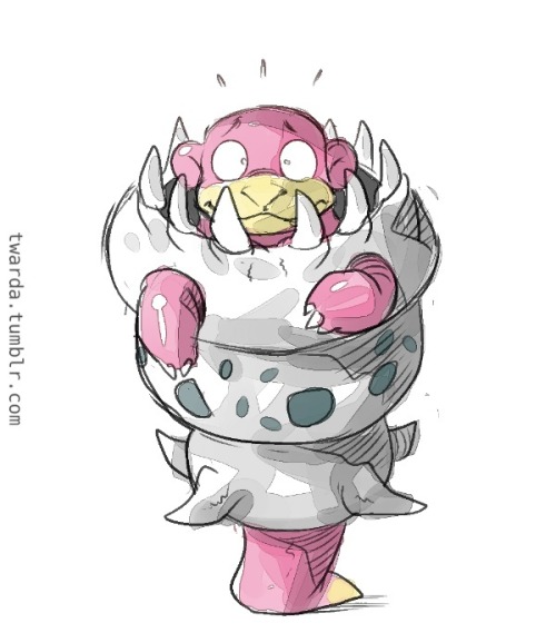 twarda:The latest mega evolution leak got me motivated to sketch a lot of Slowbros. Drawn&colore