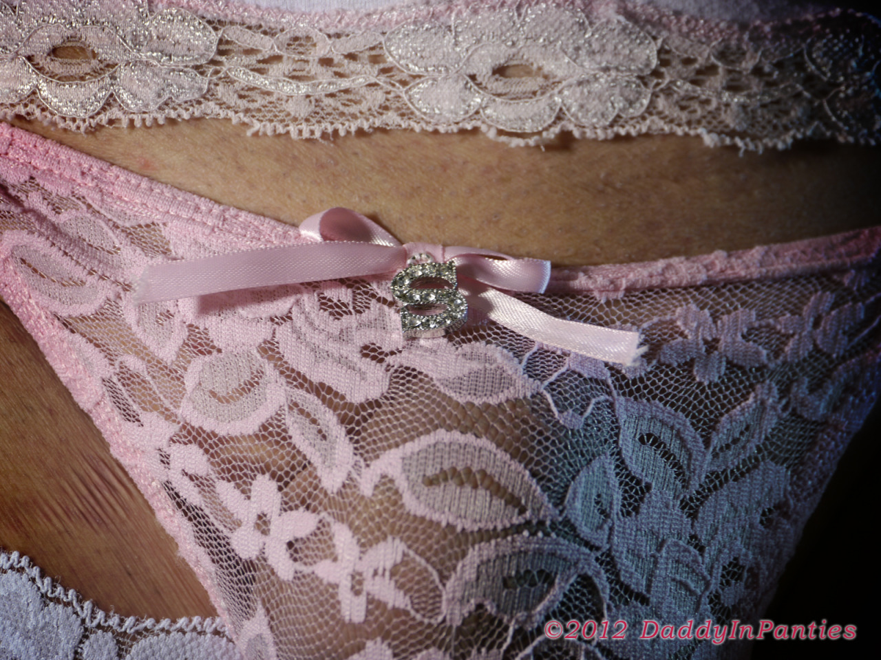 marriedwithsecrets:  daddyinpanties:  Pretty in Pink Lace This Daddy loves pink,