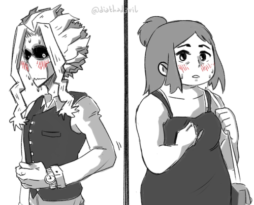 diathadevil:  Okay listen here’s a prompt - Toshinori and Inko on their very first date after 