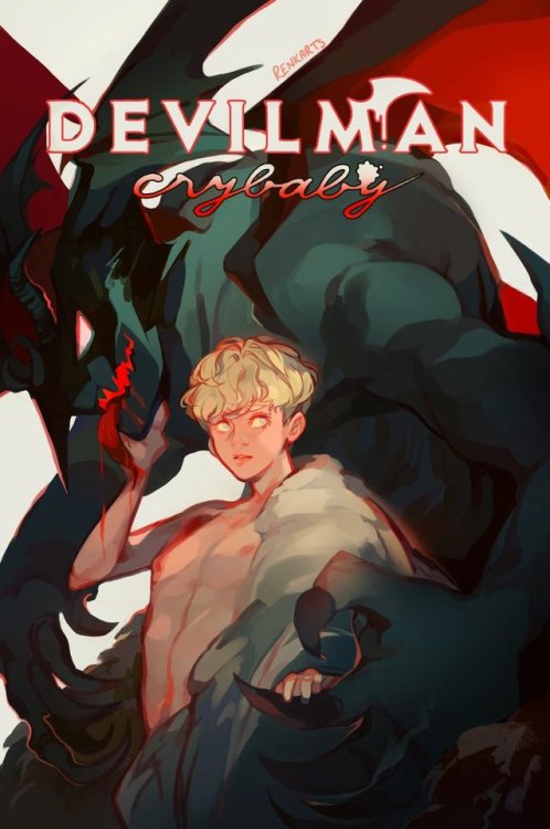 akirafudosbelt:  Devilman and Ryo!  Art by: renka (@zrenkarts)