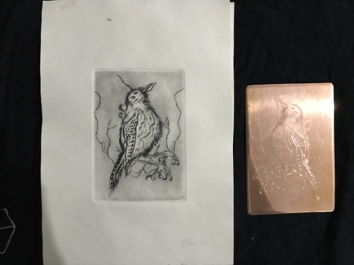 Metal engraving (for college classes) inspired in Evanescence’s song “End Of The Dr