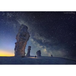 The Milky Way over the Seven Strong Men Rock